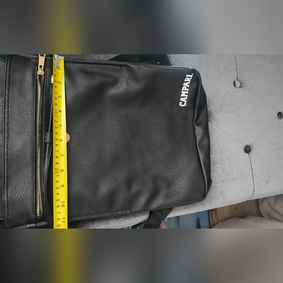 NWT Campari branded faux leather backpack bag with gold detail - Picture 8 of 9